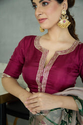 Mishti Mulberry Silk Blouse